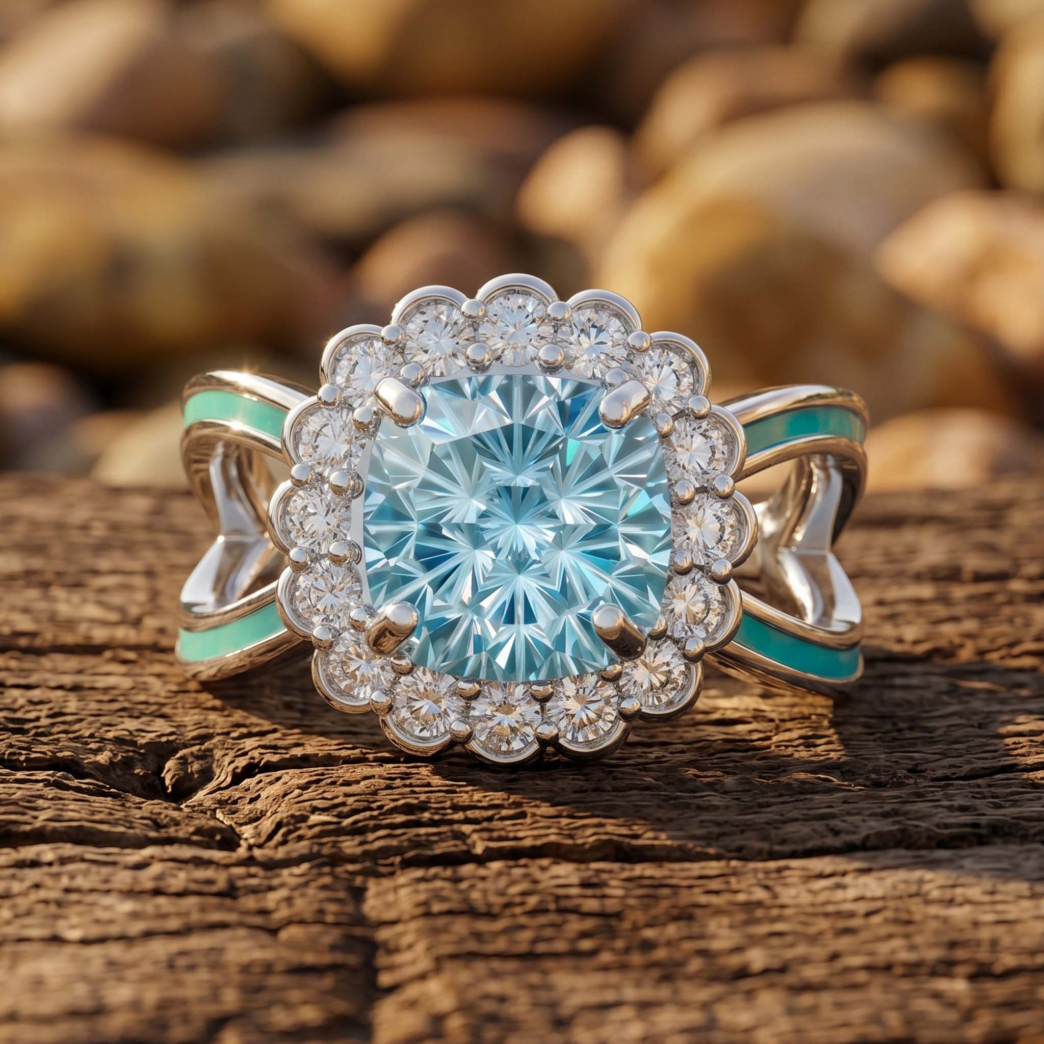 Aquamarine Rings