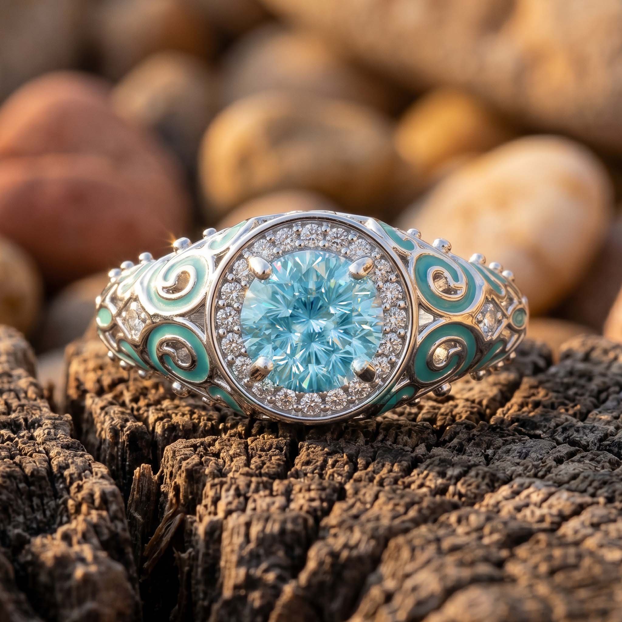 Aquamarine Rings
